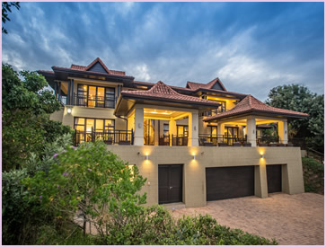 Front view of Zimbali Holiday Homes Acaciawood villa